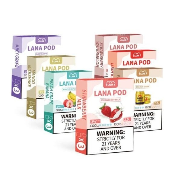 LANA煙彈 LANA電子煙發光煙彈 口味齊全 通用一代主機 現貨3顆入